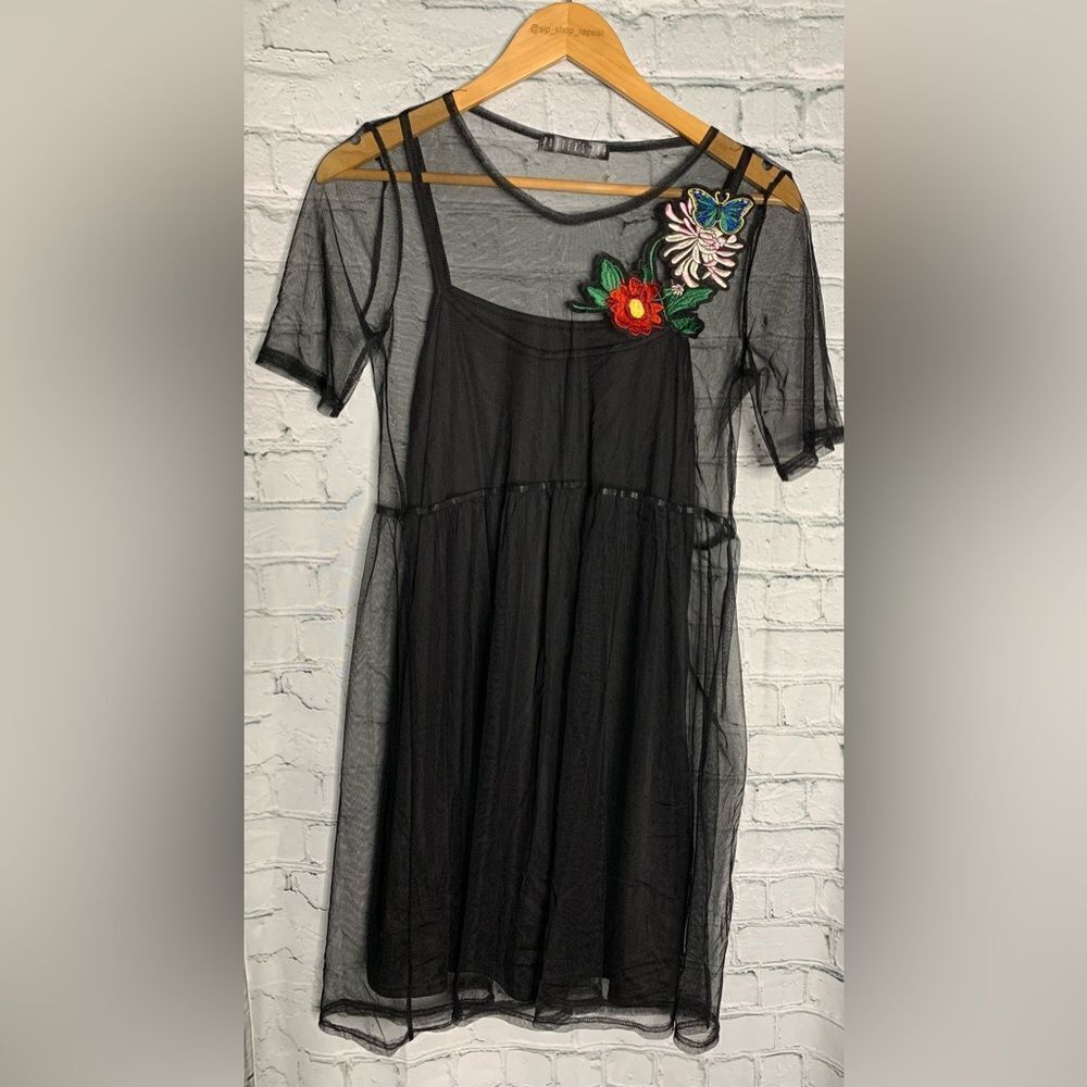 Potters Pot sheer dress. Size small